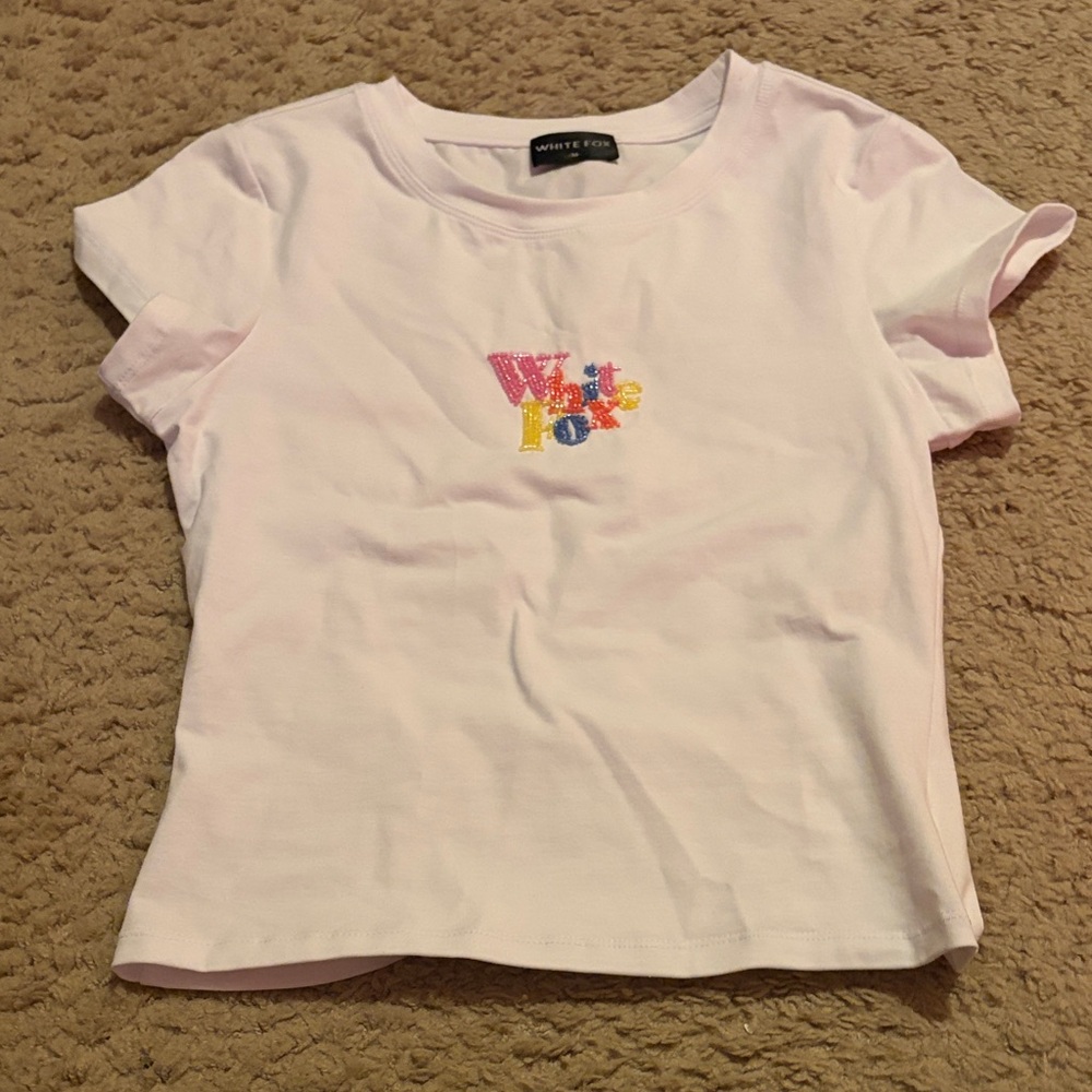 White Fox Boutique Colorful Beaded Top